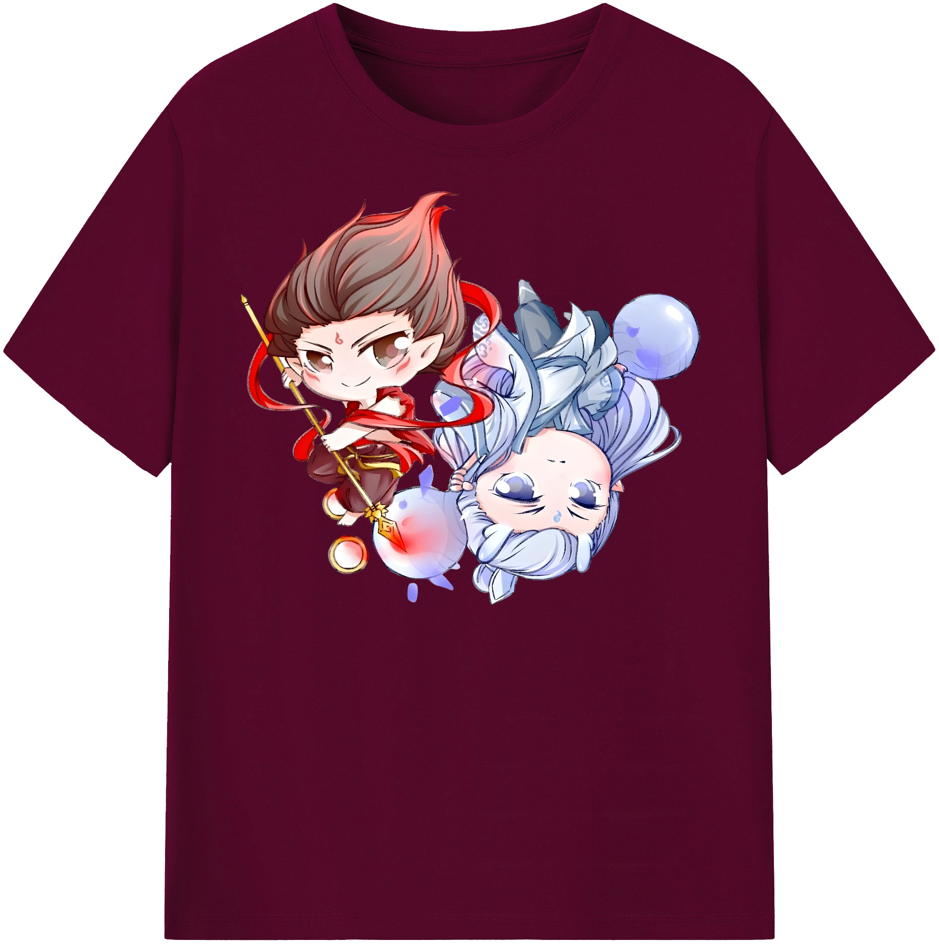 （画像用） Ne Zha 2 ナタ 魔童の大暴れ レディースカジュアルプリントTシャツ（綿100％）